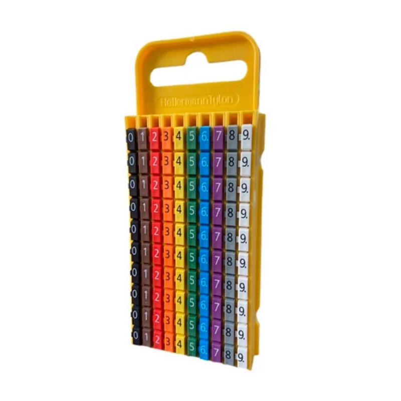 MARCADOR W3 0-9 CODE 4MM A 6MM AM C/100 PÇ (010409521) HELLERMANN