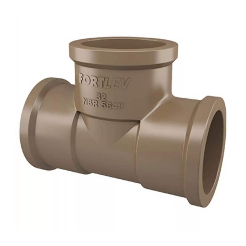 TEE SOLD PVC 25MM (10250257) FORTLEV