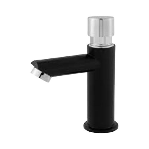 TORN LAVATORIO MESA AUTOMATICA PRETA-CROMADA ABS (1060) LEAO