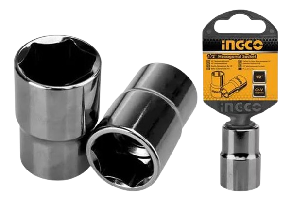 SOQUETE SEXTAVADO 1/2 POL 12MM (HHAST12121) INGCO